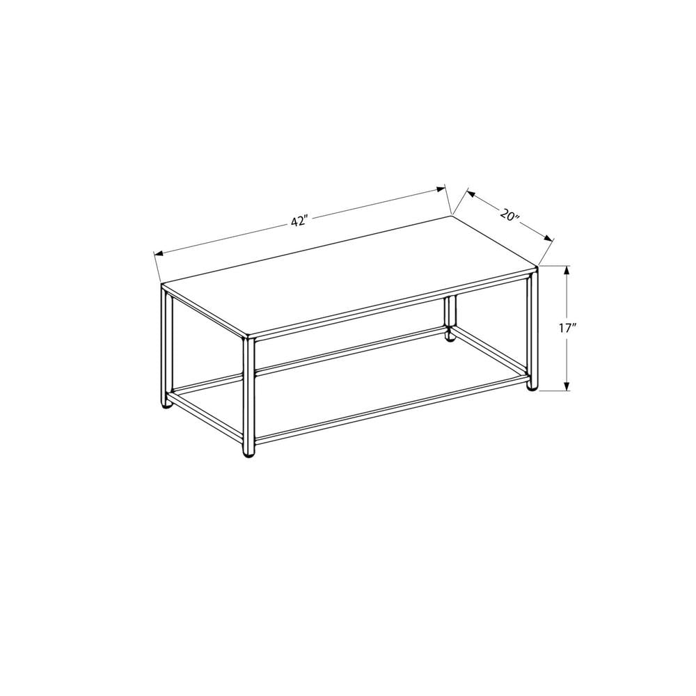 Harry - Coffee Table Accent Cocktail Rectangular Living Room 42" L Brown