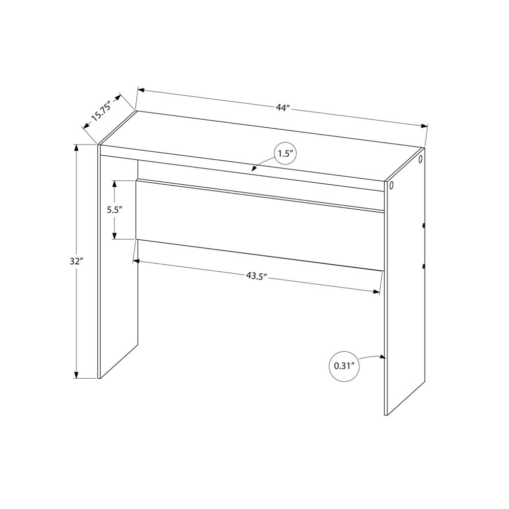 Edna - Accent Table Console Entryway Narrow Sofa Living Room Bedroom Grey
