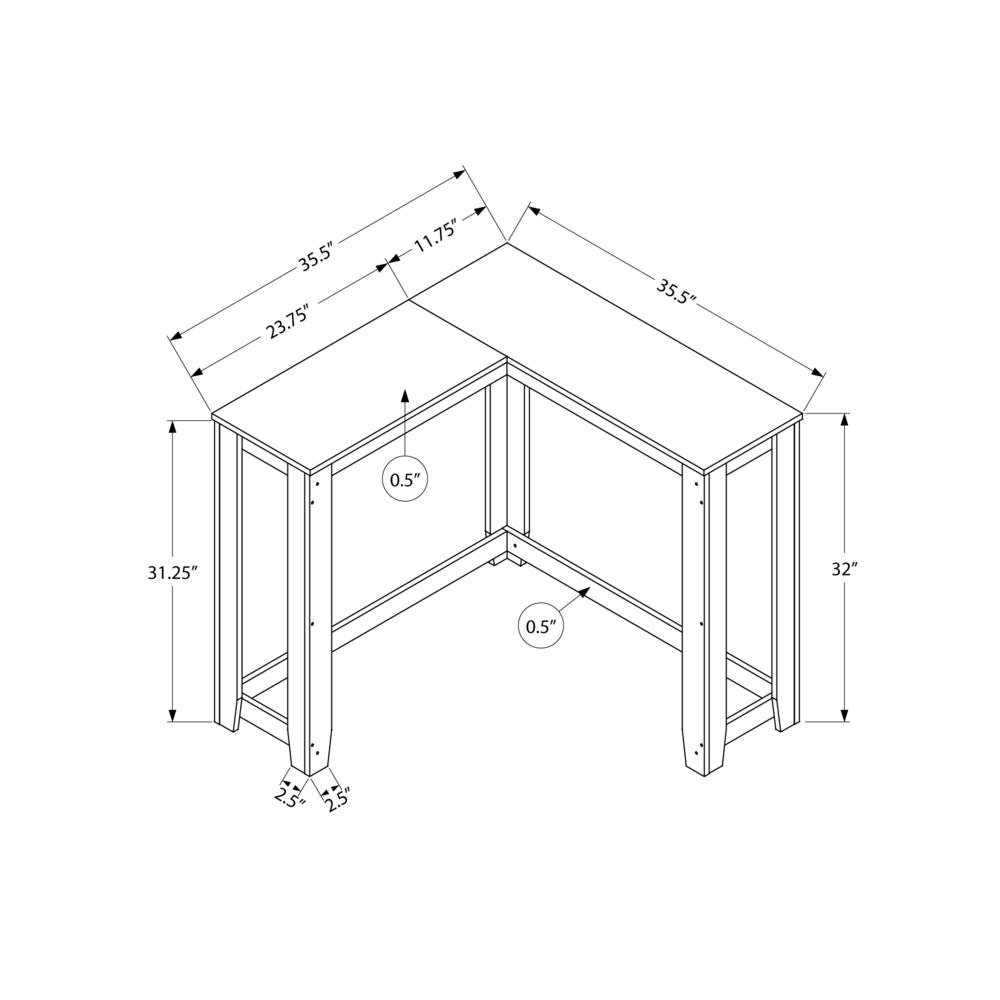 Pietro - Accent Table Console Entryway Narrow Corner Living Room Bedroom Brown