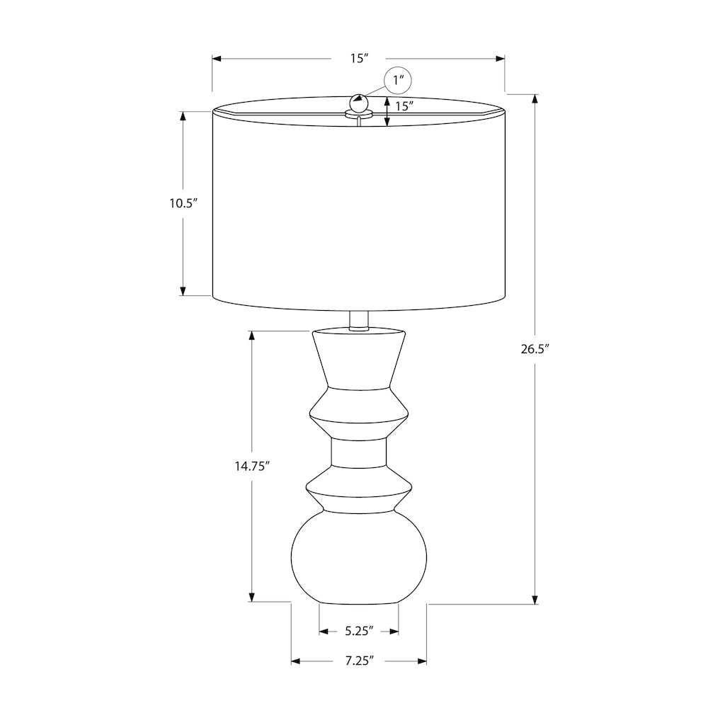 Cardinal - Lighting 26"H Table Lamp Cream Ceramic Ivory / Cream Shade