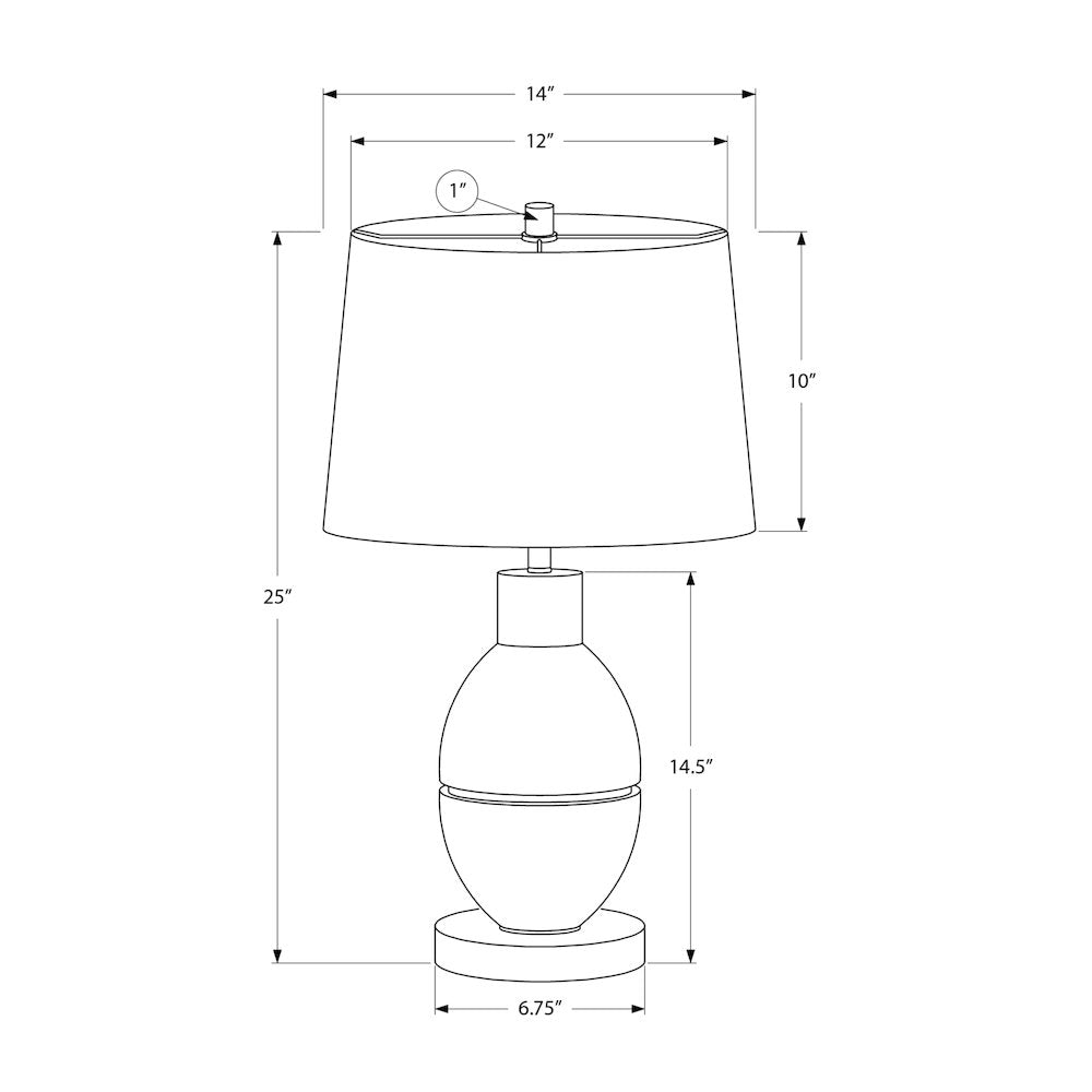 Revonda - Lighting 25"H Table Lamp Beige Resin Beige Shade Contemporary Modern
