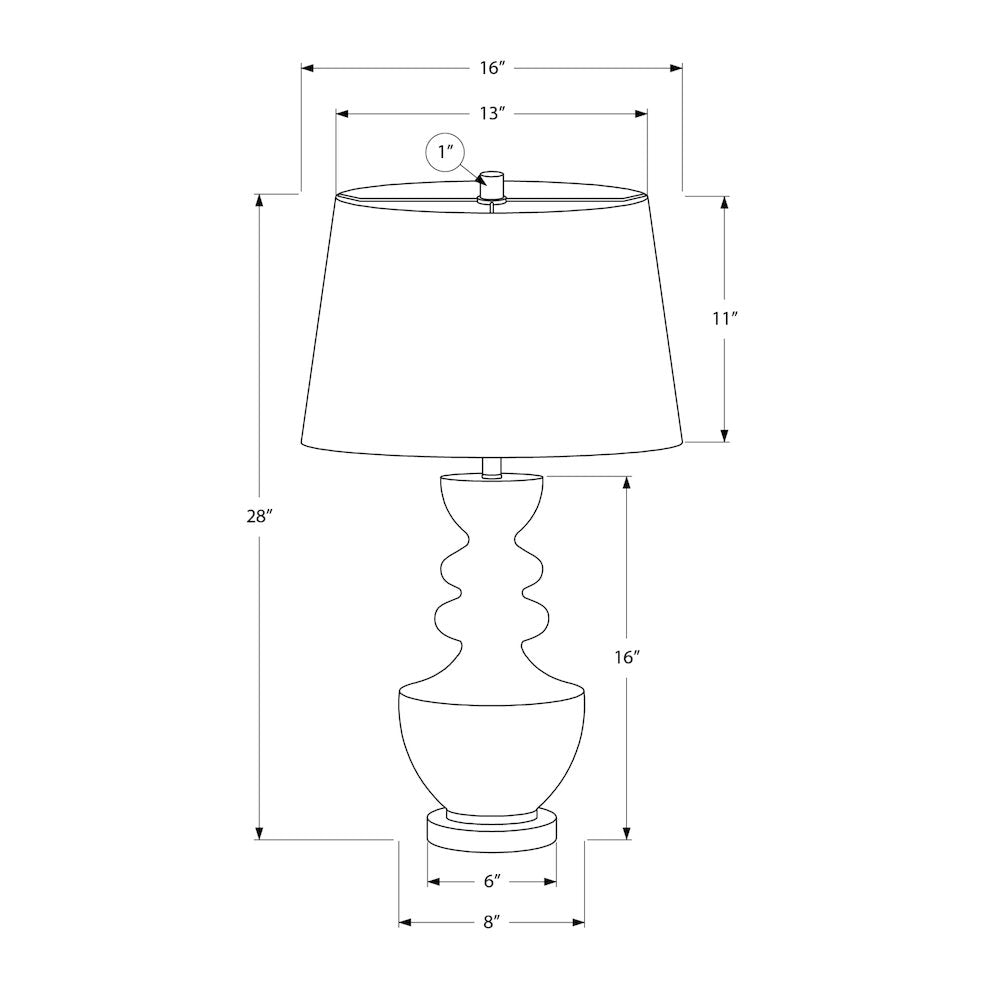 Donnica - Lighting 28"H Table Lamp Beige Resin Beige Shade Transitional