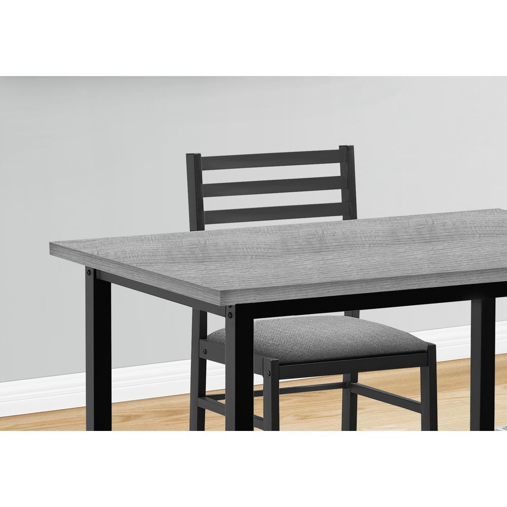 Zina - Dining Set 5pcs Set 40" Rectangular Kitchen Small Black Metal