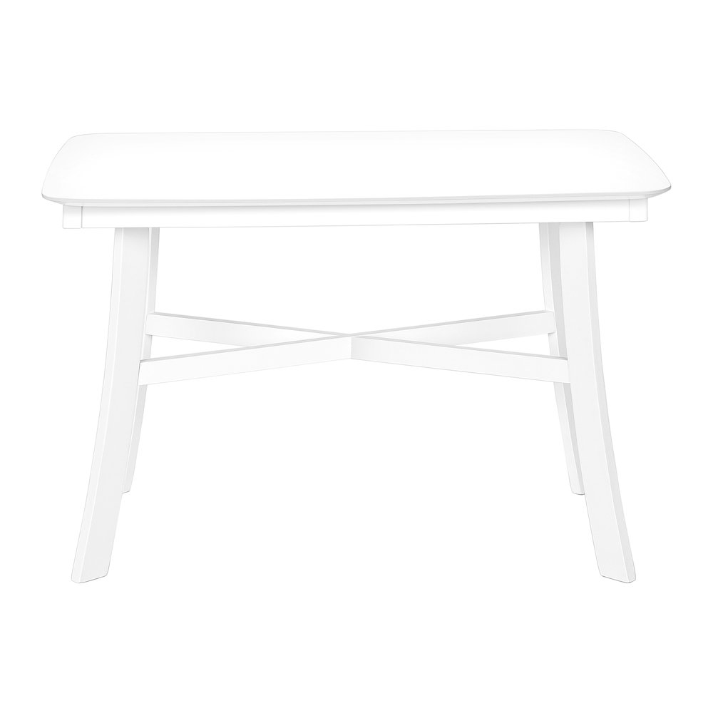Caludius - Dining Table 48" Rectangular Small Kitchen Dining Room White Veneer