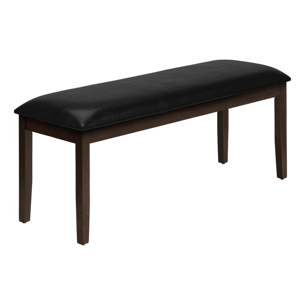 Erik - Bench 48" Rectangular Dining Room Hallway Entryway Upholstered Wood Brown
