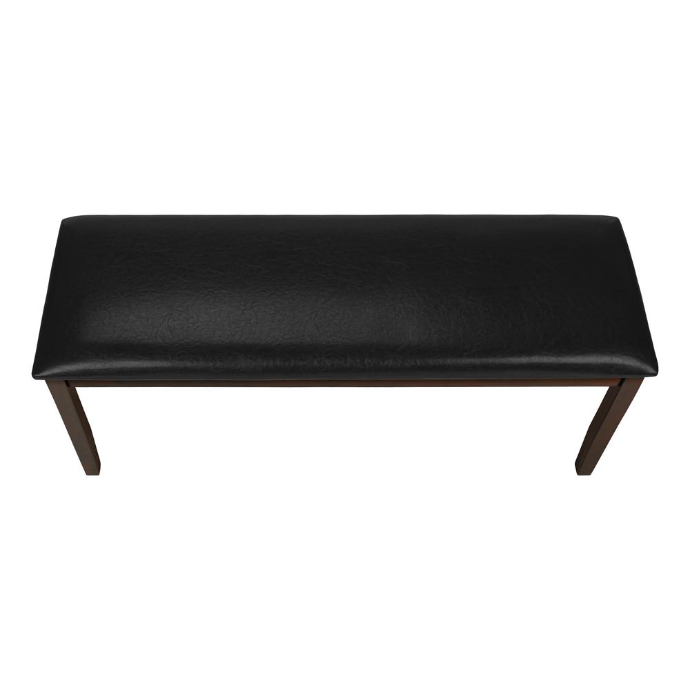 Erik - Bench 48" Rectangular Dining Room Hallway Entryway Upholstered Wood Brown