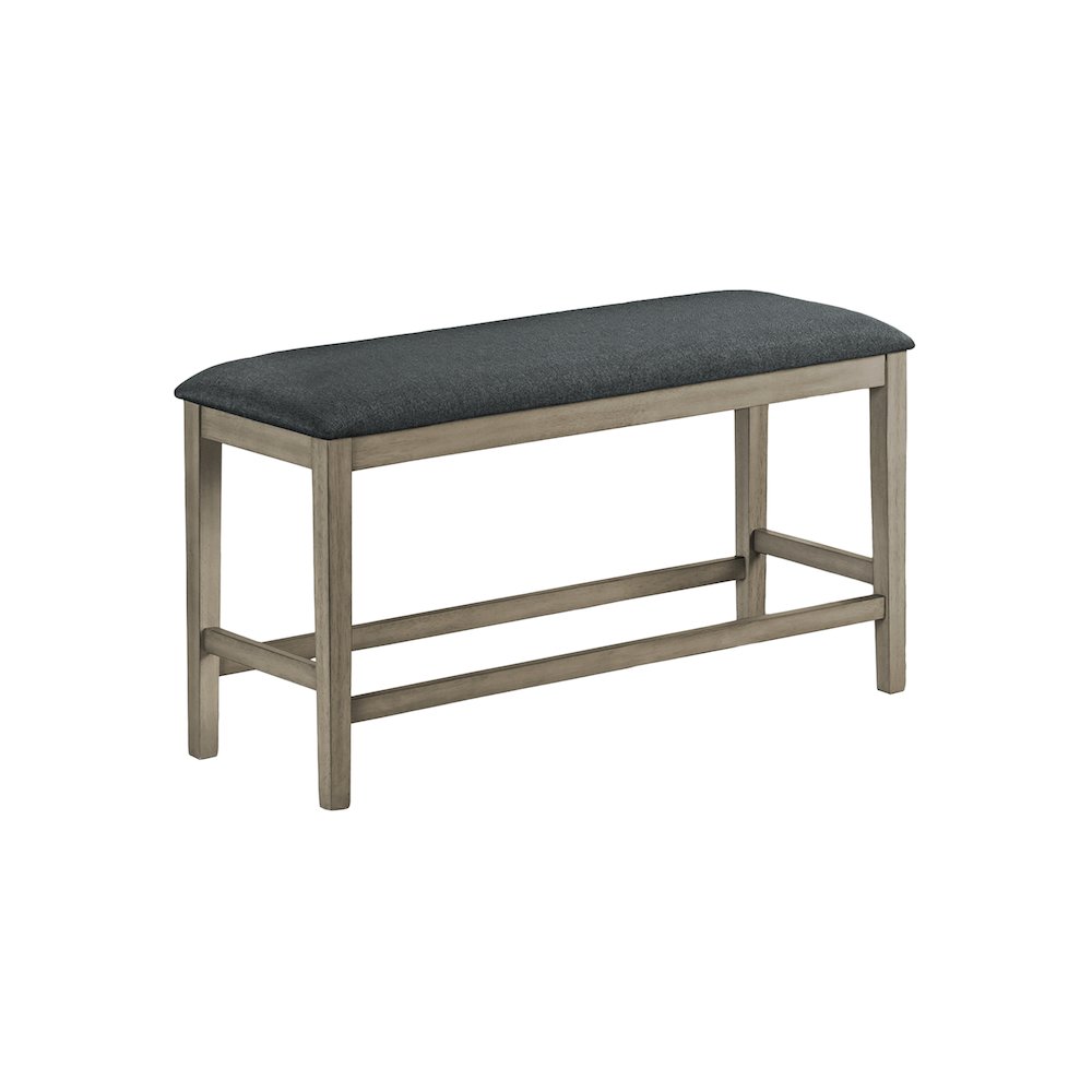 Leopard - Bench 42" Rectangular Dining Room Kitchen Upholstered Wood Transitional