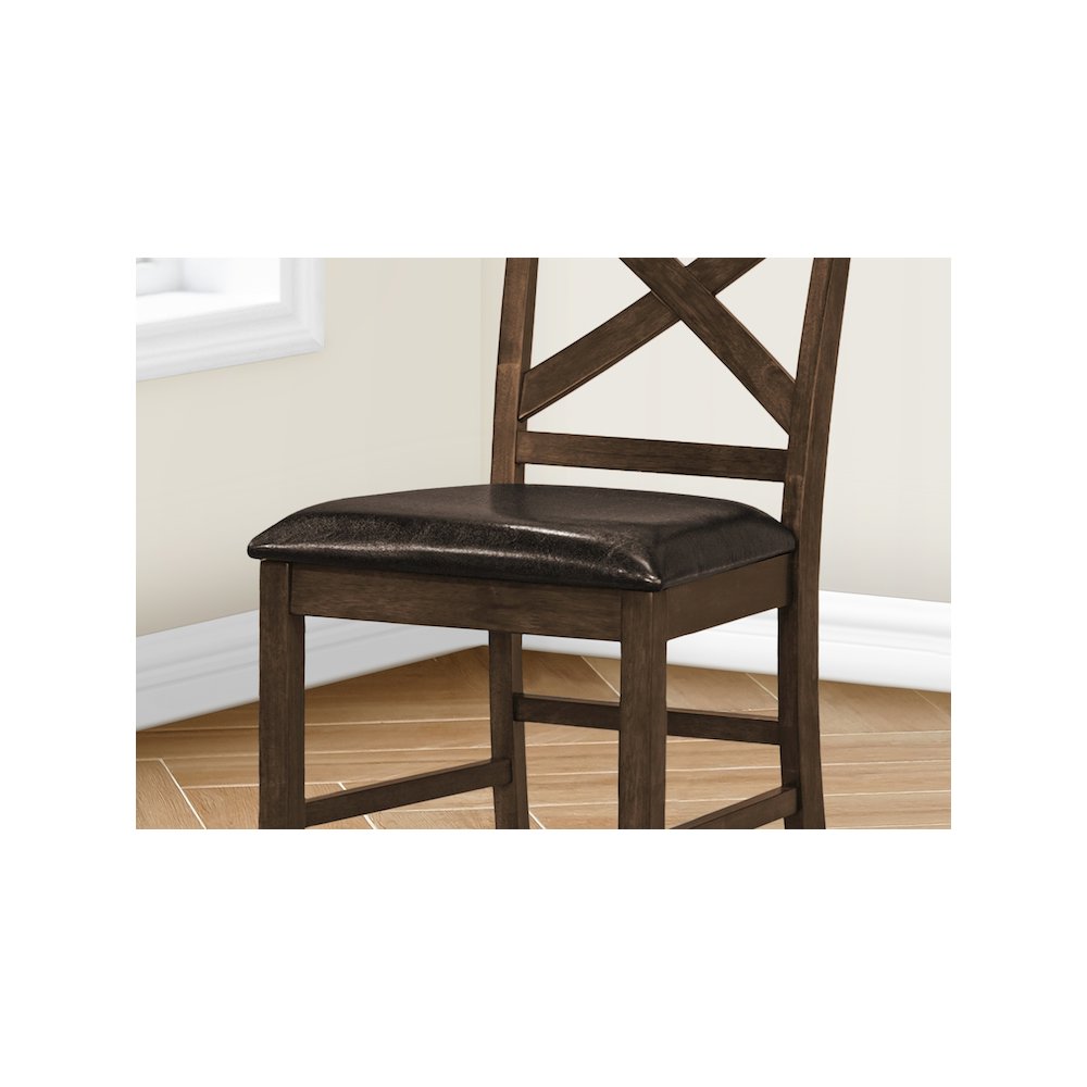 Damask - Dining Chair 44" Height Set Of 2 Side Upholstered Counter