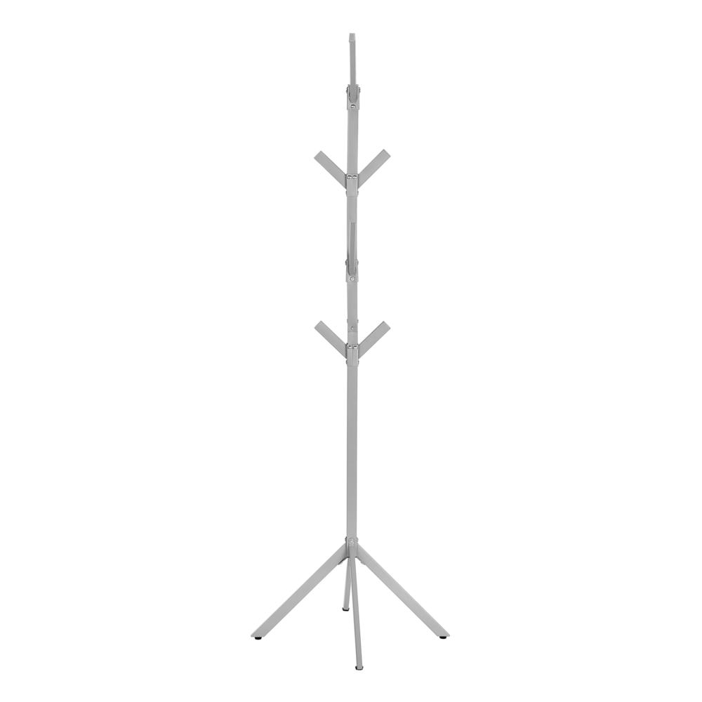 Cross - Coat Rack Hall Tree 8 Hooks Entryway 70"H Bedroom Grey
