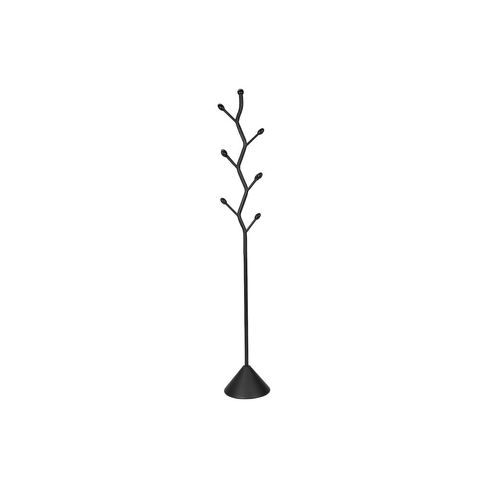 Jeramiah - Coat Rack Hall Tree 8 Hooks Entryway 72"H Bedroom Black