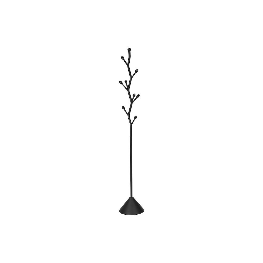 Jeramiah - Coat Rack Hall Tree 8 Hooks Entryway 72"H Bedroom Black