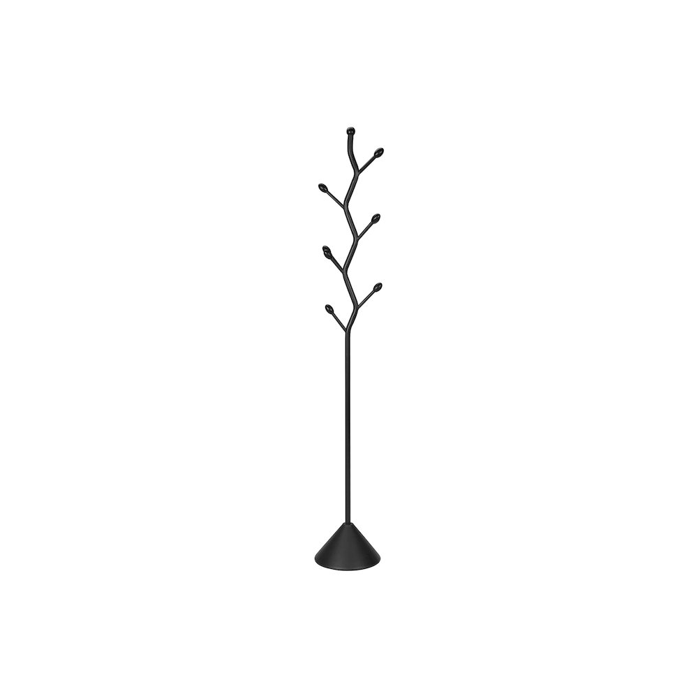 Jeramiah - Coat Rack Hall Tree 8 Hooks Entryway 72"H Bedroom Black