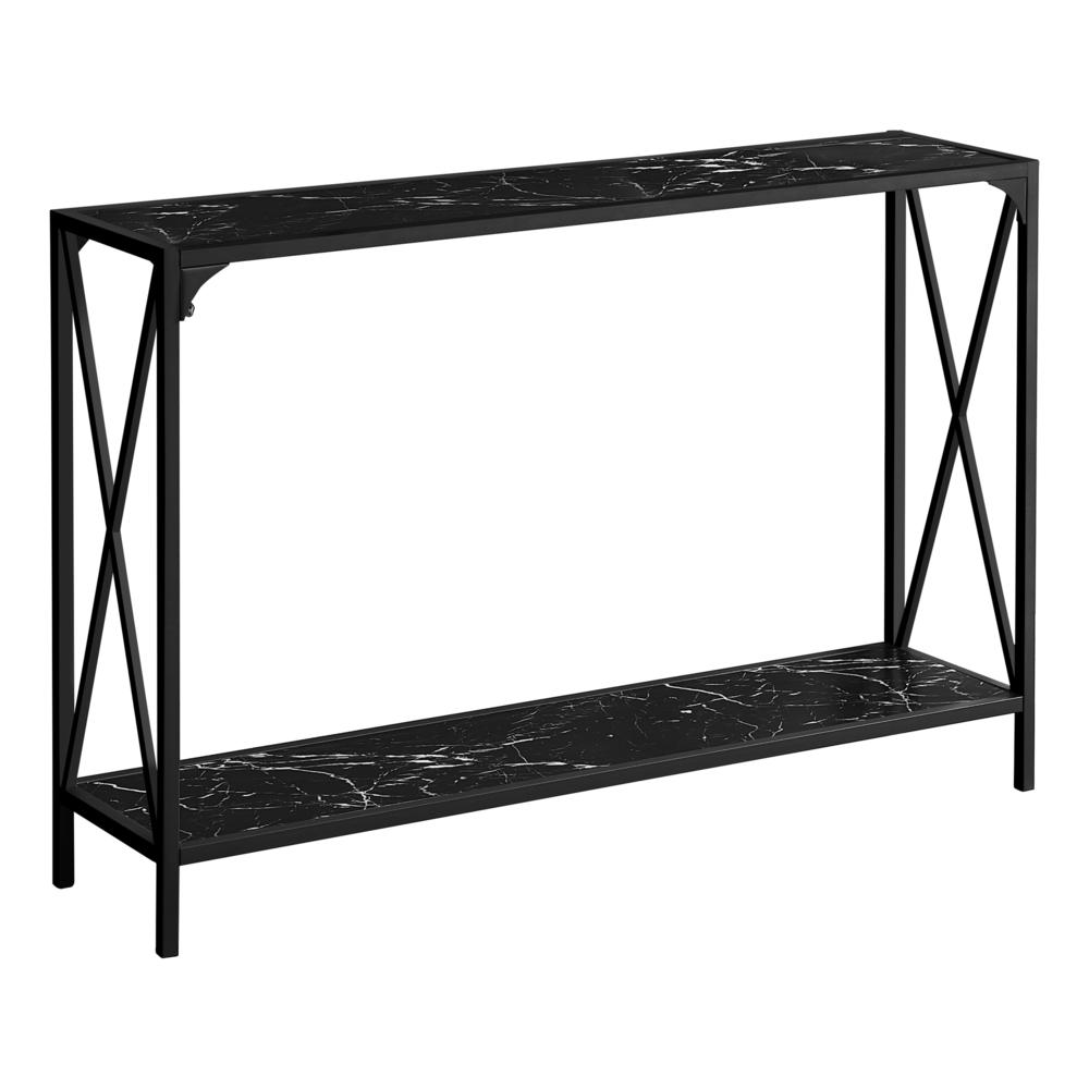 Regal - Accent Table Console Entryway Narrow Sofa Living Room Bedroom Black