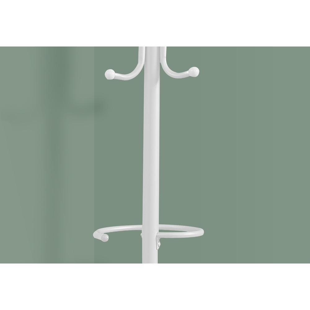 Lance - Coat Rack Hall Tree 6 Hooks Entryway 68"H Bedroom White