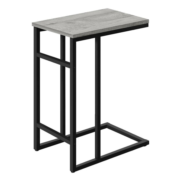 Tezza - Accent Table C-shaped End Side Snack Living Room Bedroom Grey