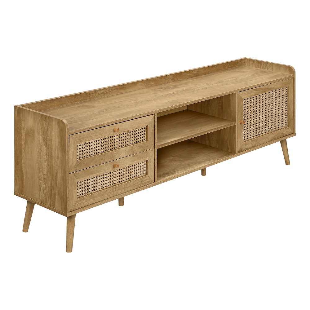 Dalini - Tv Stand 72 Inch Console Media Entertainment Center Storage Cabinet