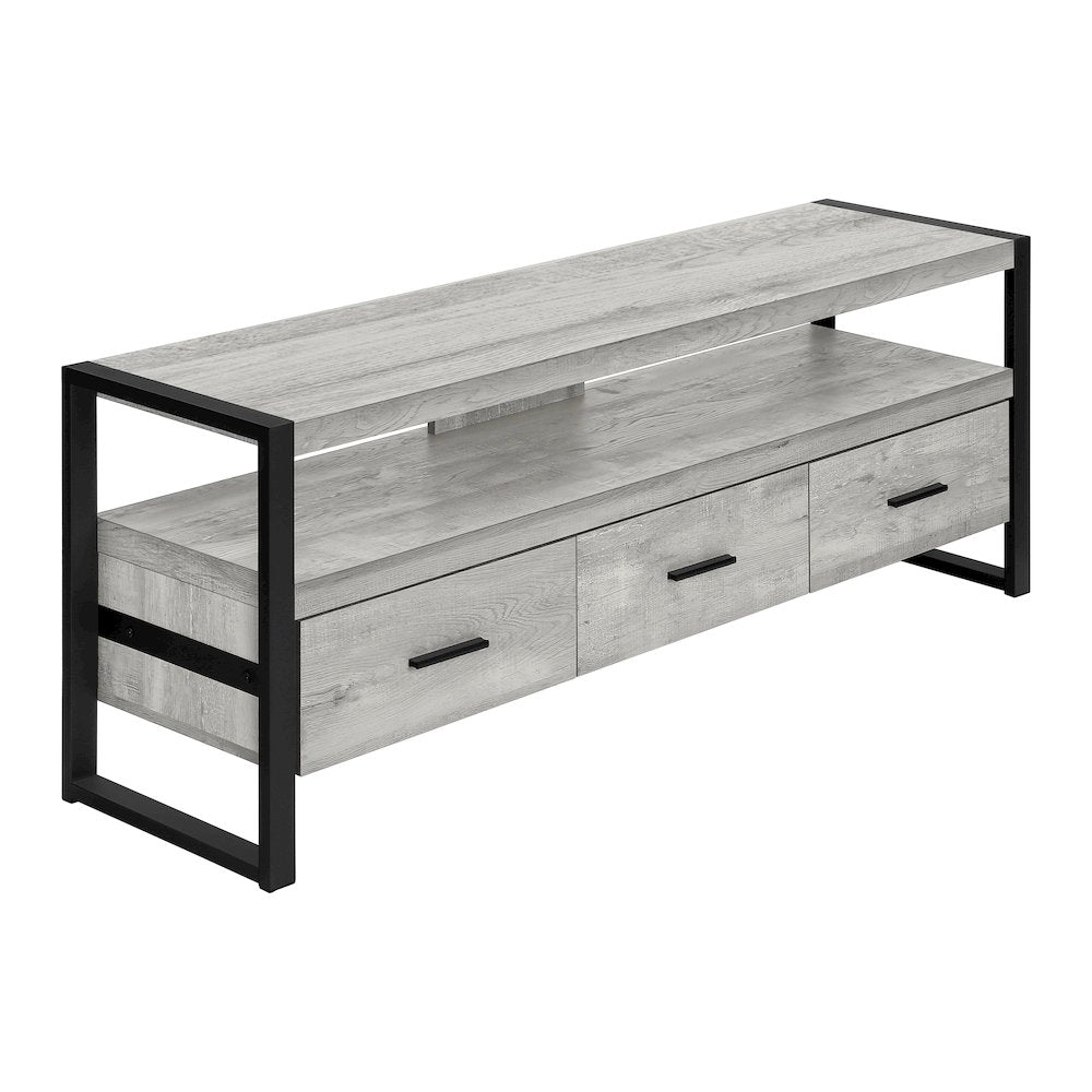 Herald - Tv Stand 60 Inch Console Media Entertainment Center Storage Drawers