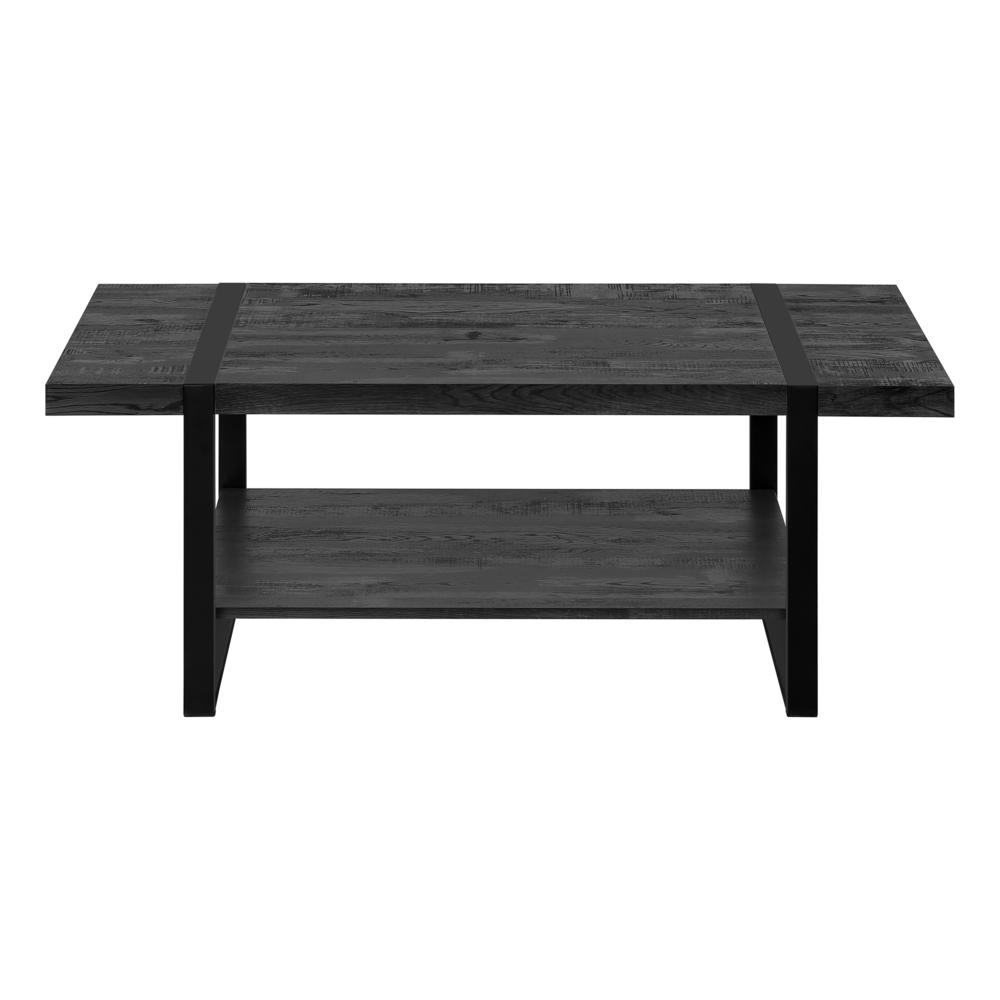 Jonesy - Coffee Table Accent Cocktail Rectangular Living Room 48"L Black Laminate