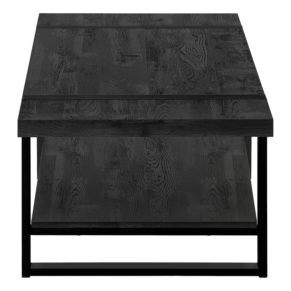 Jonesy - Coffee Table Accent Cocktail Rectangular Living Room 48"L Black Laminate