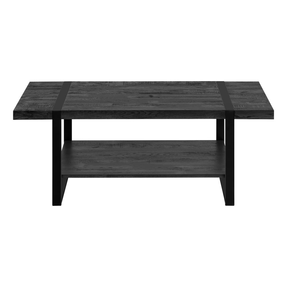 Jonesy - Coffee Table Accent Cocktail Rectangular Living Room 48"L Black Laminate