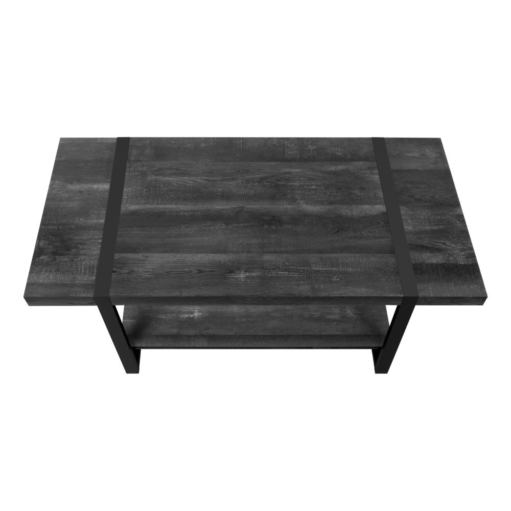 Jonesy - Coffee Table Accent Cocktail Rectangular Living Room 48"L Black Laminate