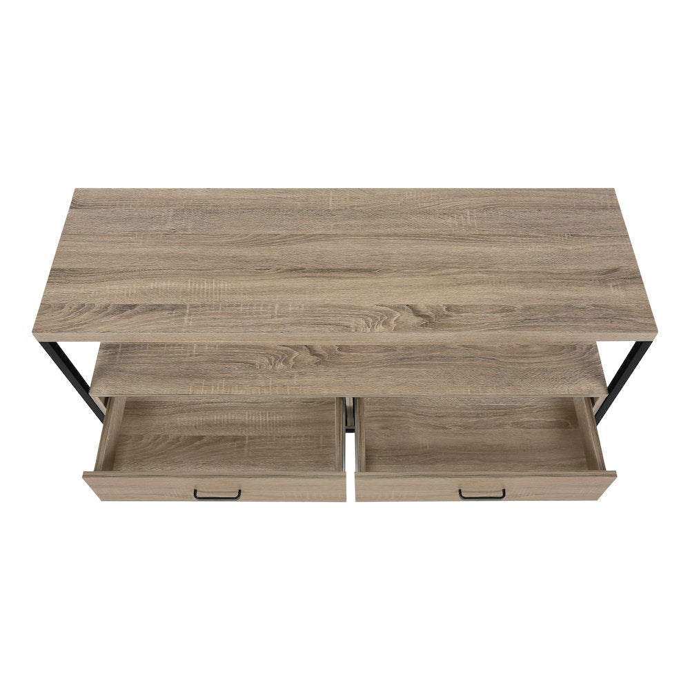 Hildon - Tv Stand 48 Inch Console Media Entertainment Center Storage Drawers