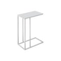 Chevron - Accent Table C-shaped End Side Snack Living Room Bedroom Tempered