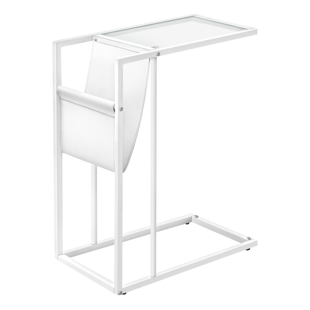 Azura - Accent Table C-shaped End Side Snack Magazine Storage Living Room