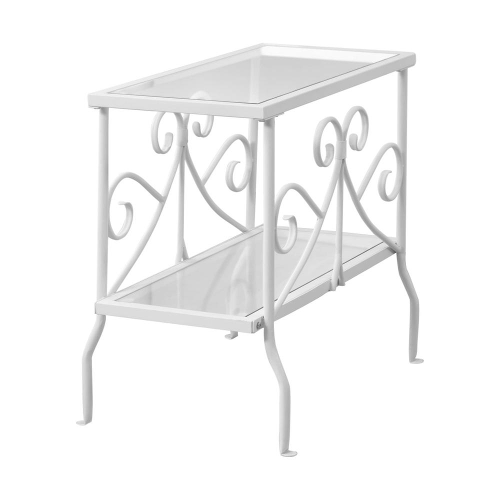 Ginaro - Accent Table Side End Nightstand Lamp Living Room Bedroom Clear