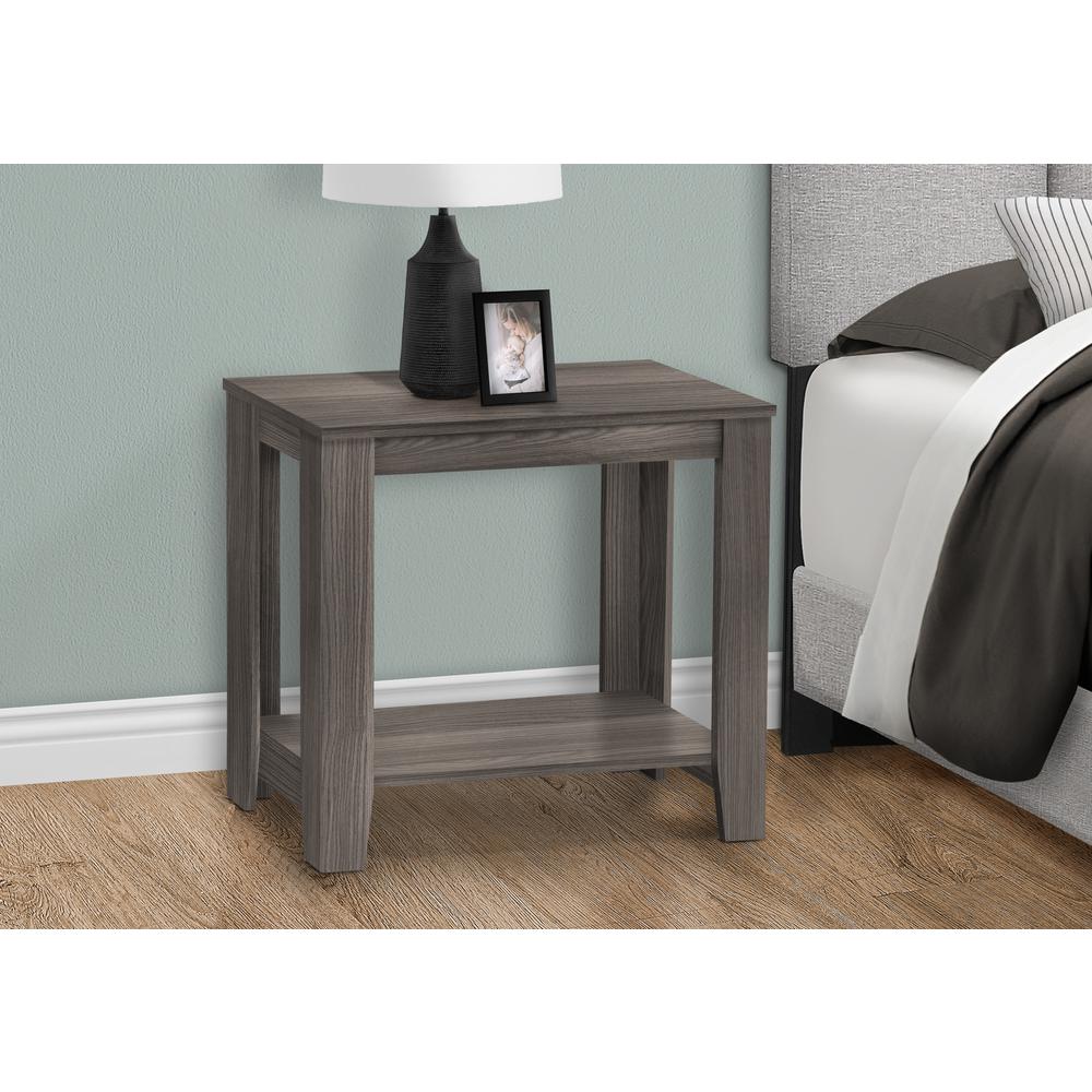Sugar - Accent Table Side End Nightstand Lamp Living Room Bedroom Grey