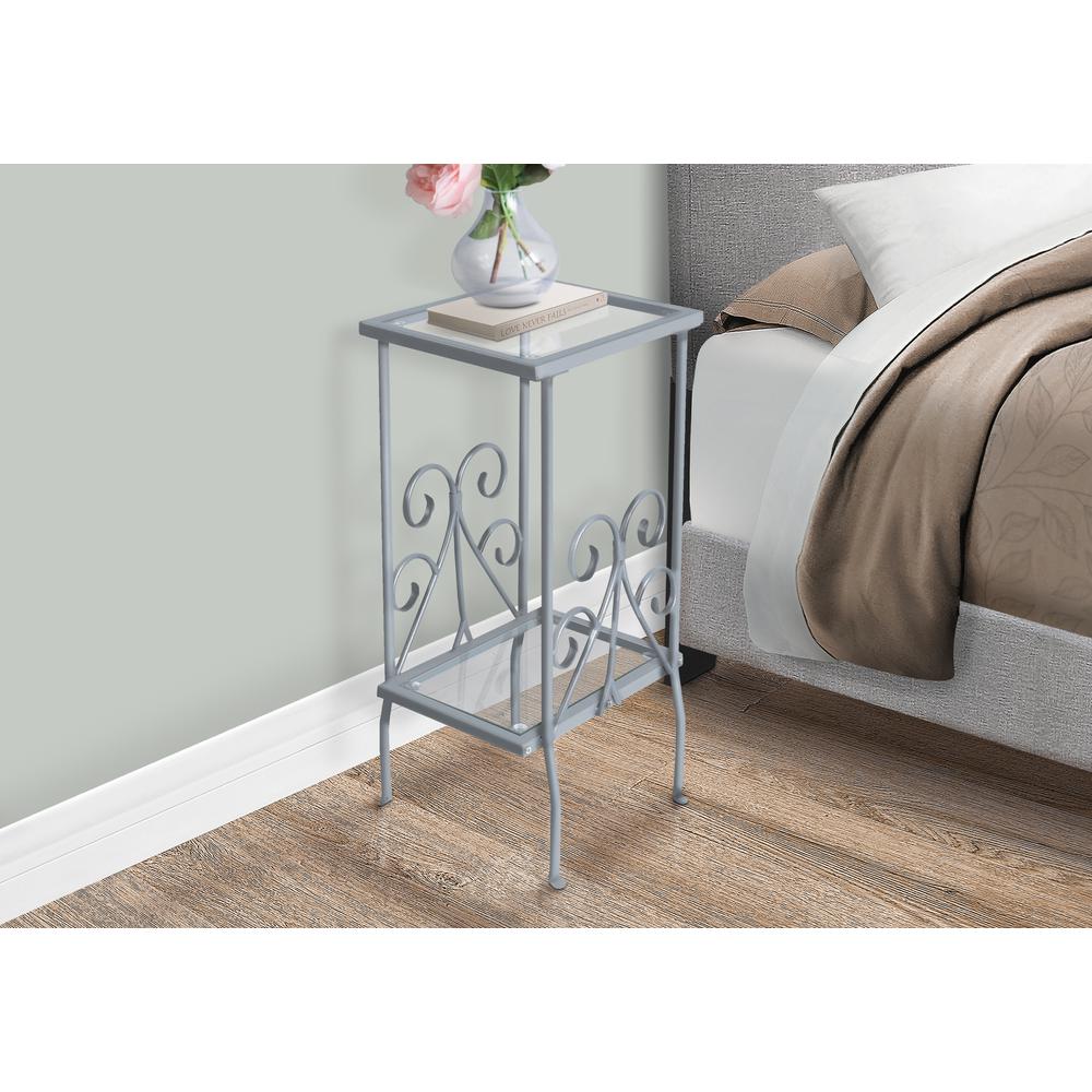 Geneva - Accent Table Side End Nightstand Lamp Living Room Bedroom Tempered