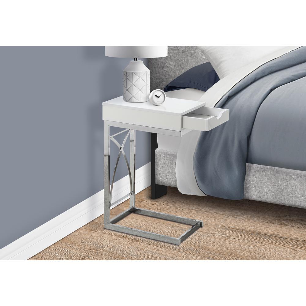 Daylan - Accent Table C-shaped End Side Snack Storage Drawer Living Room