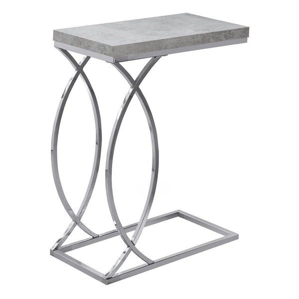 Loafey - Accent Table C-shaped End Side Snack Living Room Bedroom Grey