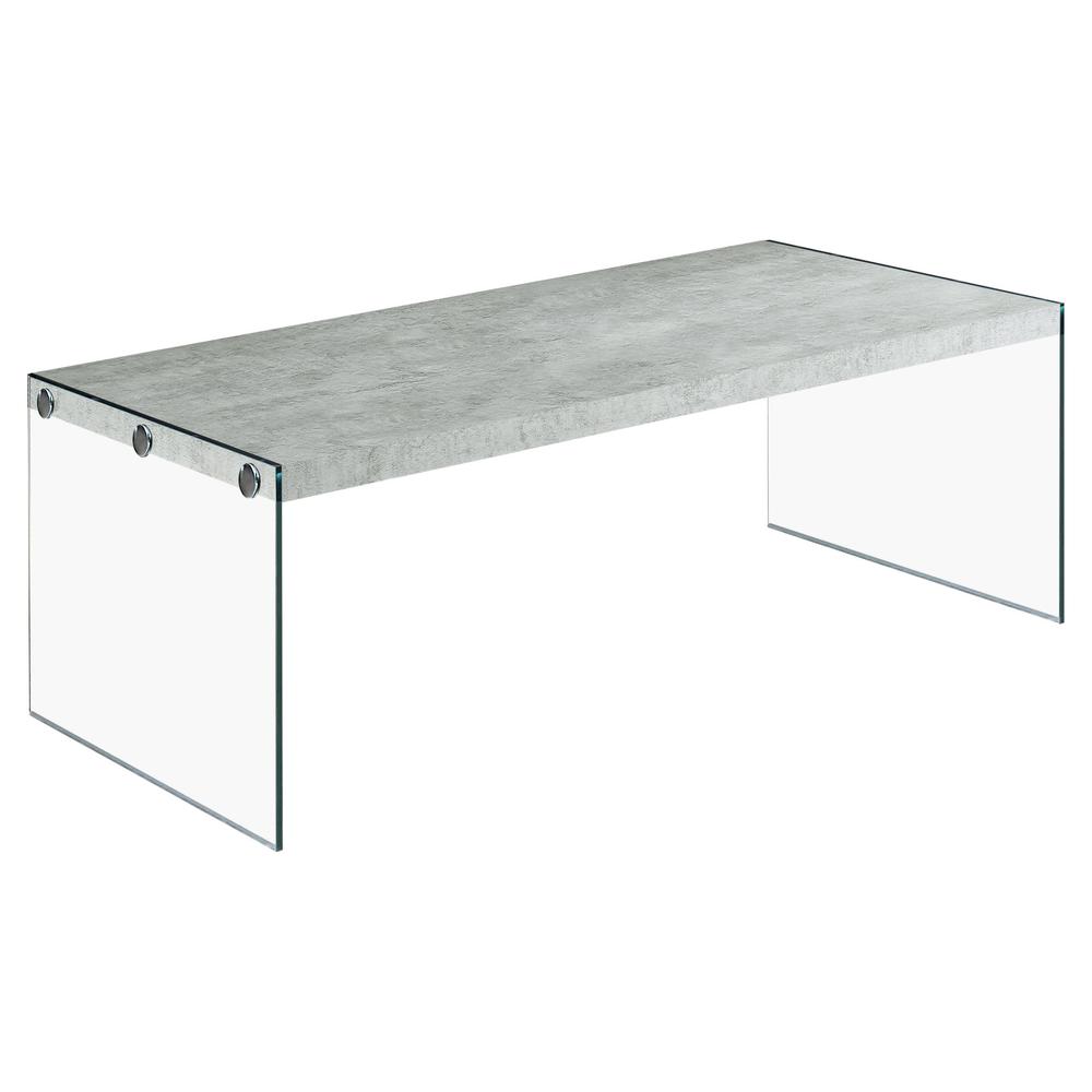 Leyton - Coffee Table Accent Cocktail Rectangular Living Room 44"L Grey Laminate