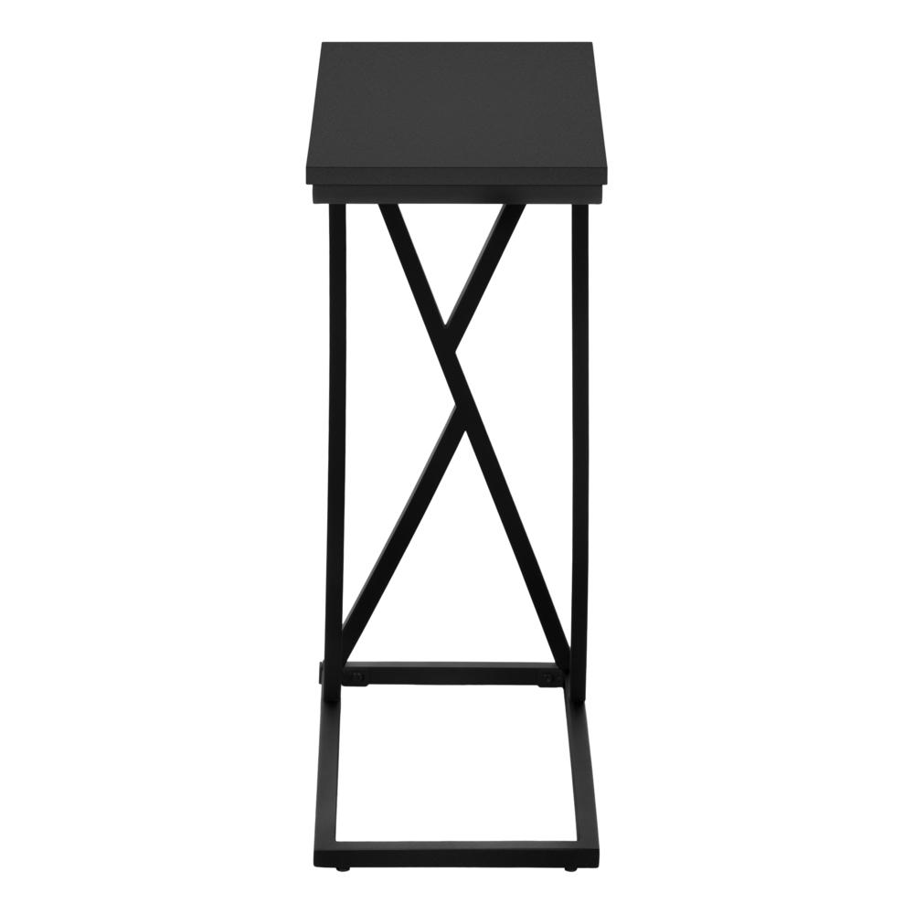 Arcadia - Accent Table C-shaped End Side Snack Living Room Bedroom Black