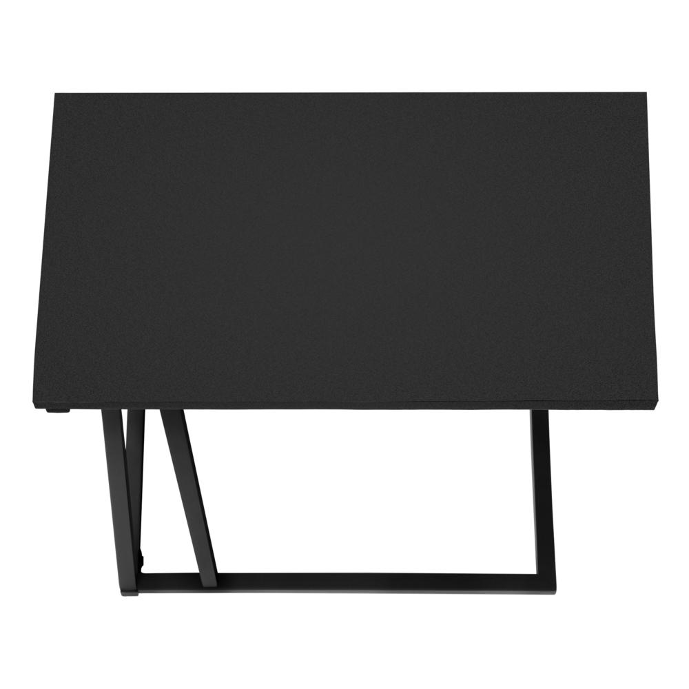 Arcadia - Accent Table C-shaped End Side Snack Living Room Bedroom Black