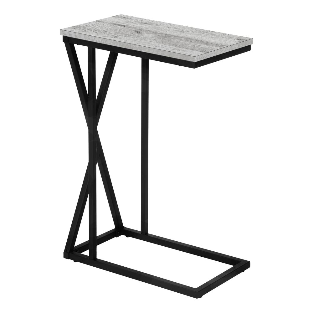 Elegant - Accent Table C-shaped End Side Snack Living Room Bedroom Grey