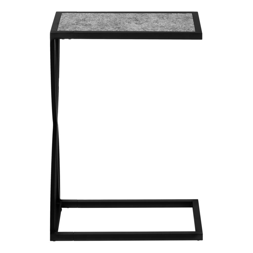 Kimberly - Accent Table C-shaped End Side Snack Living Room Bedroom Grey
