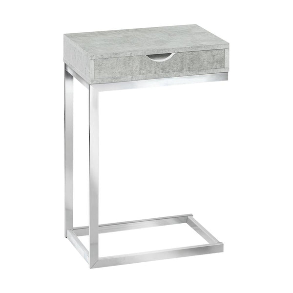 Cassandra - Accent Table C-shaped End Side Snack Storage Drawer Living Room