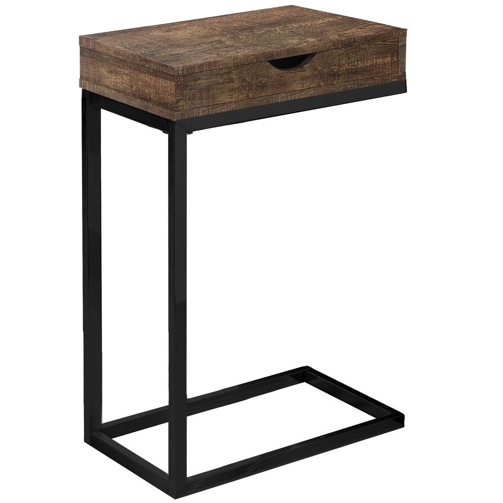 Bristol - Accent Table C-shaped End Side Snack Storage Drawer Living Room