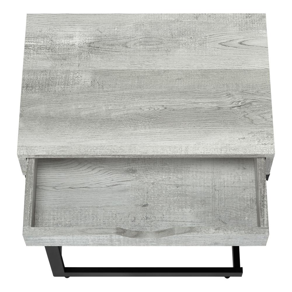 Swanson - Accent Table C-shaped End Side Snack Storage Drawer Living Room