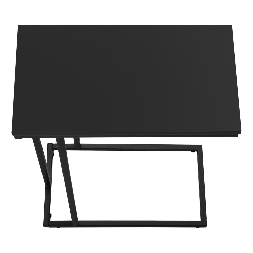 Penny - Accent Table C-shaped End Side Snack Living Room Bedroom Black