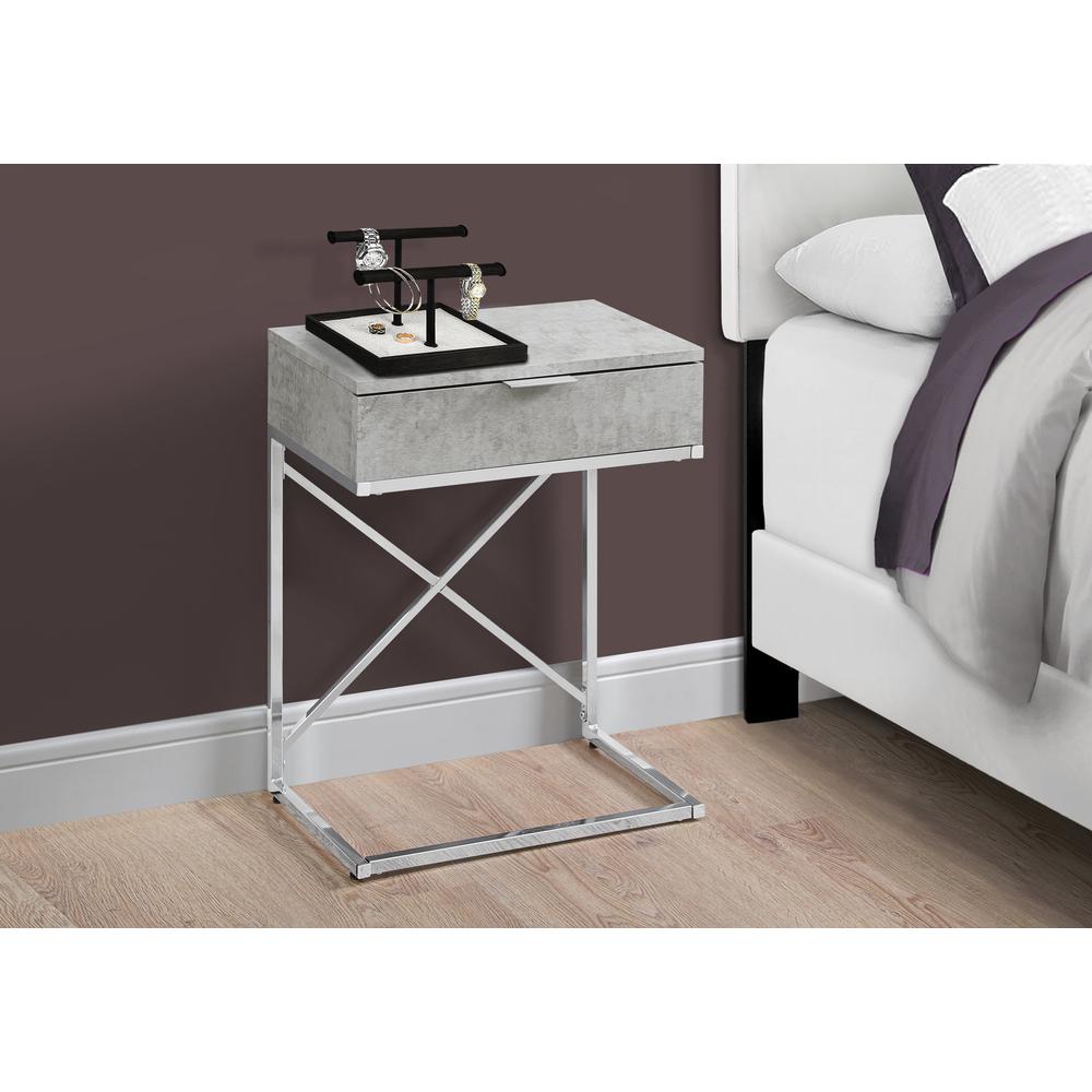 Marya - Accent Table Side End Nightstand Lamp Storage Drawer Living Room