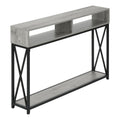 Noemie - Accent Table Console Entryway Narrow Sofa Living Room Bedroom Grey