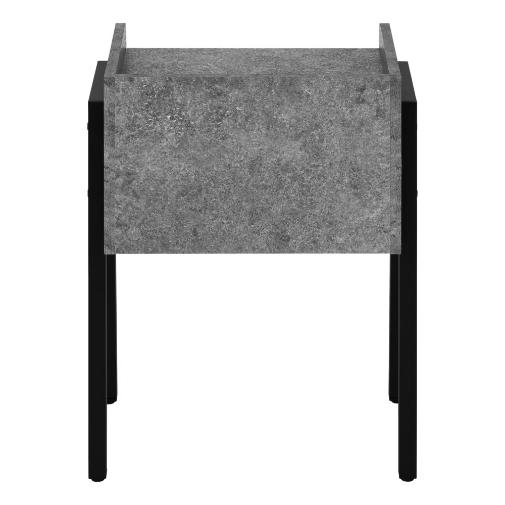 Darcell - Accent Table Side End Nightstand Lamp Living Room Bedroom Grey
