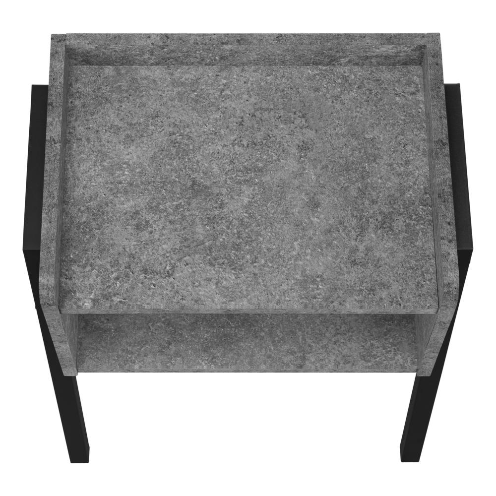 Darcell - Accent Table Side End Nightstand Lamp Living Room Bedroom Grey