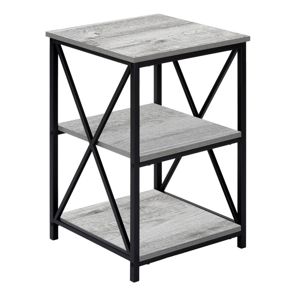 Caramay - Accent Table Side End Nightstand Lamp Living Room Bedroom Grey