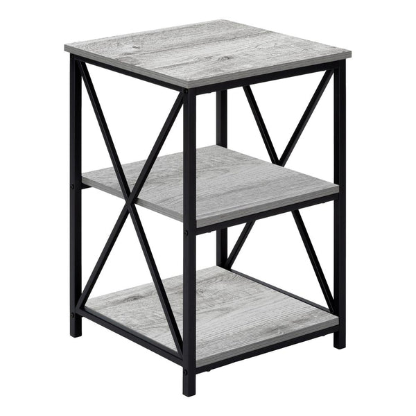 Caramay - Accent Table Side End Nightstand Lamp Living Room Bedroom Grey