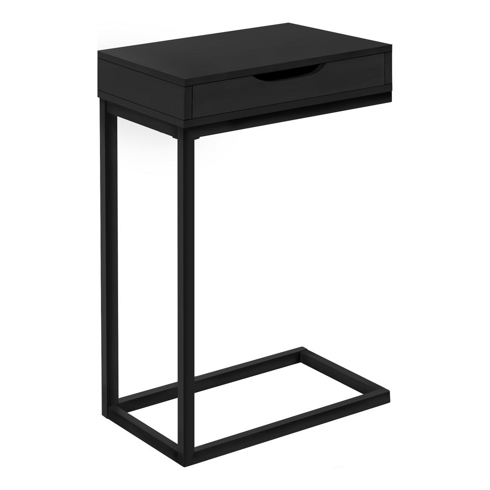 Laurana - Accent Table C-shaped End Side Snack Storage Drawer Living Room