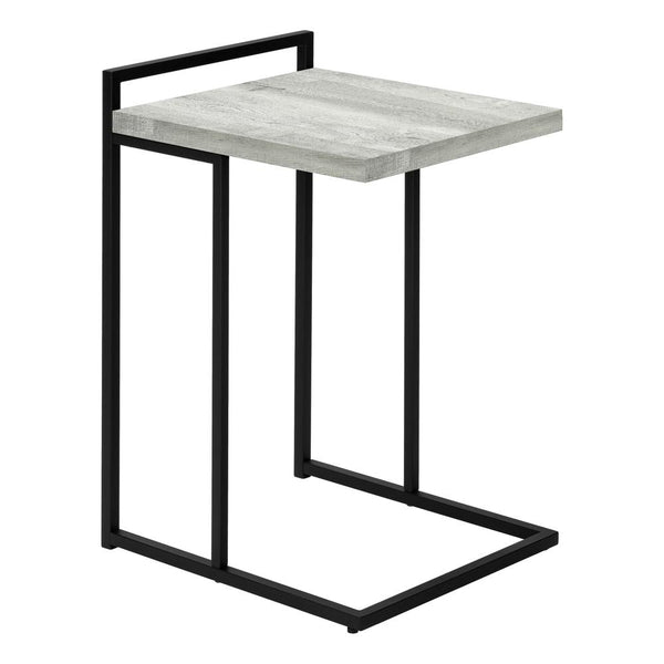 Lisette - Accent Table C-shaped End Side Snack Living Room Bedroom Grey